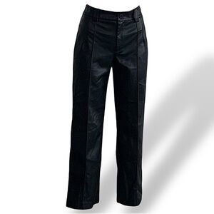 Rachel Zoe Faux Leather Wide Leg Black Pants